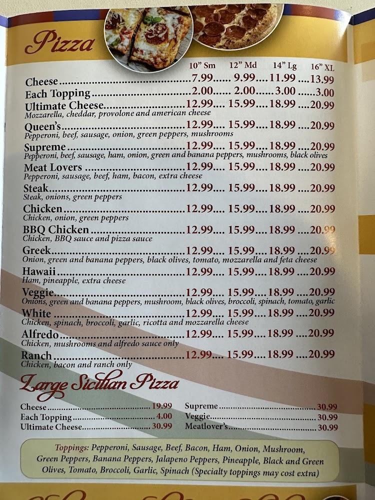 Queen's Pizza & Subs Menu image 4